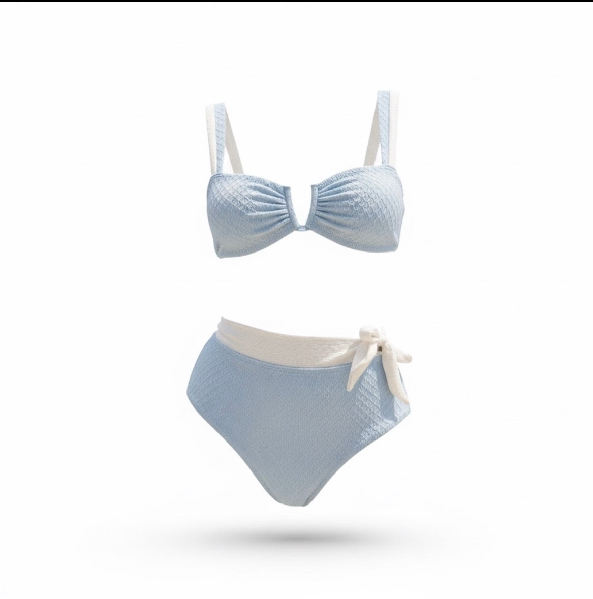 Blue Aura High Waist Bikini Set